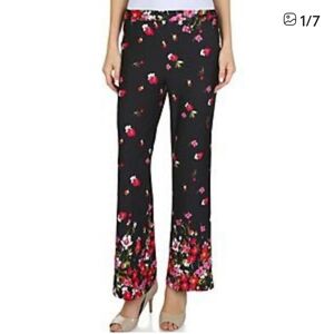 Counterparts Black Floral Boot Cut Pants
